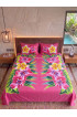 Hand Painted Rayon Bedsheet Set King Size Hand Painted Rayon Bedsheet Set King Size